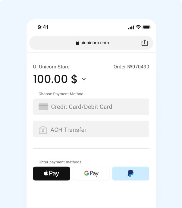 online pay option